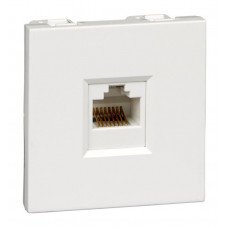 Розетка компьютерная RJ45 Cat.5 Schneider Electric W45, белый, RIN-144K5E-B