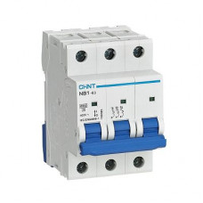 Автоматический выключатель NB1-63 3P 6A 6кА х-ка D (DB) (R) CHINT