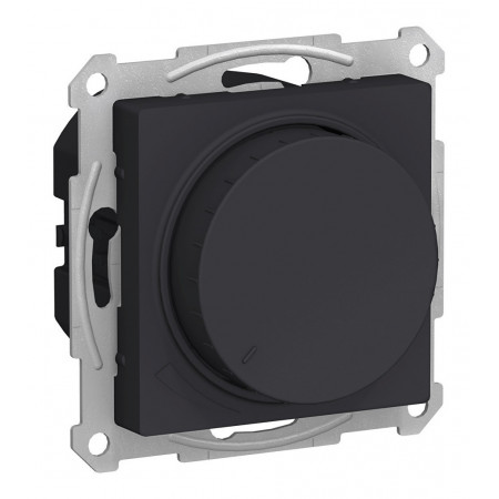 Светорегулятор поворотно-нажимной Schneider Electric ATLASDESIGN, 315 Вт, для LED 7-157 Вт/ВА, карбон