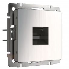 Розетка Ethernet RJ-45 глянцевый никель Werkel Встраиваемые механизмы глянцевый никель W1181002 Розетка Ethernet RJ-45 глянцевый никель Werkel Встраиваемые механизмы глянцевый никель W1181002
