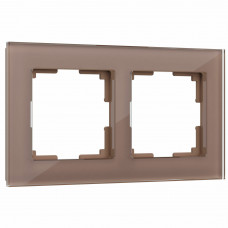 Рамка из стекла на 2 поста Favorit латте Werkel Favorit латте W0021142 Рамка из стекла на 2 поста Favorit латте Werkel Favorit латте W0021142