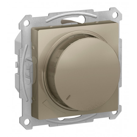 Светорегулятор поворотно-нажимной Schneider Electric ATLASDESIGN, 630 Вт, шампань