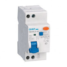 Дифференциальный автомат NBH8LE-40 1P+N 40A 30мА х-ка С 4,5кА (R) CHINT 206066 Дифференциальный автомат NBH8LE-40 1P+N 40A 30мА х-ка С 4,5кА (R) CHINT 206066