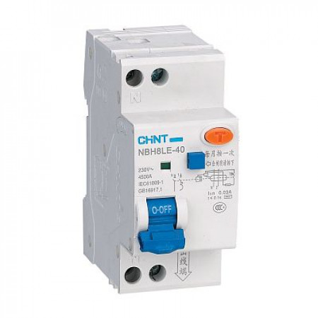 Дифференциальный автомат NBH8LE-40 1P+N 32A 30мА х-ка С 4,5кА (R) CHINT 206065