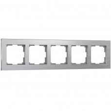 Рамка из металла на 5 постов Аluminium алюминий Werkel Aluminium алюминий W0051706 Рамка из металла на 5 постов Аluminium алюминий Werkel Aluminium алюминий W0051706