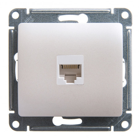 Розетка 1xRJ45 Cat.5 Schneider Electric GLOSSA, перламутр