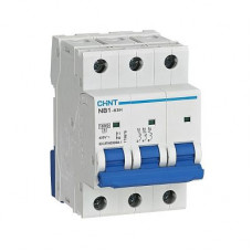 Автоматический выключатель NB1-63H 3P 63A 10кА х-ка C (R) CHINT