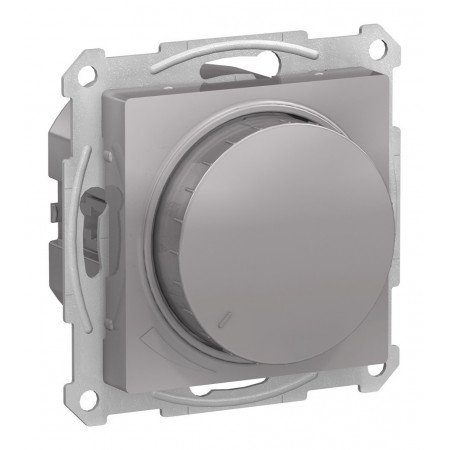 Светорегулятор поворотно-нажимной Schneider Electric ATLASDESIGN, 315 Вт, для LED 7-157 Вт/ВА, алюминий