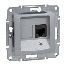 Розетка 1xRJ45 Cat.5 Schneider Electric SEDNA, алюминий