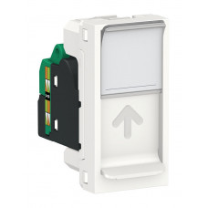 Розетка компьютерная RJ45 Cat.5 Schneider Electric UNICA MODULAR, белый