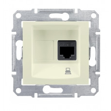 Розетка компьютерная RJ45 Cat.5 Schneider Electric SEDNA, бежевый Розетка компьютерная RJ45 Cat.5 Schneider Electric SEDNA, бежевый
