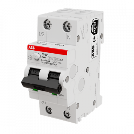 Дифф автомат ABB DS201 C6 AC30 6kA 2CSR255080R1064