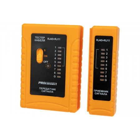 Тестер кабеля RJ-45+RJ-11 468 PROconnect Rexant