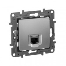 Розетка компьютерная RJ45 UTP кат.5e Алюминий. Legrand Etika Розетка компьютерная RJ45 UTP кат.5e Алюминий. Legrand Etika
