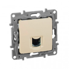 Розетка компьтерная RJ45 UTP кат.6 Слоновая кость. Legrand Etika