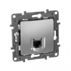 Розетка компьтерная RJ45 UTP кат.6 Алюминий. Legrand Etika Розетка компьтерная RJ45 UTP кат.6 Алюминий. Legrand Etika