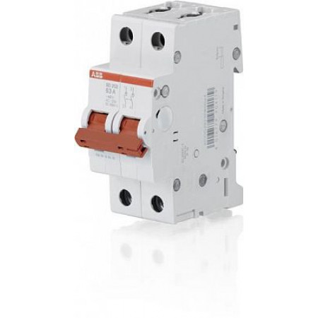 Рубильник 2п SD202/40 рычаг красный ABB