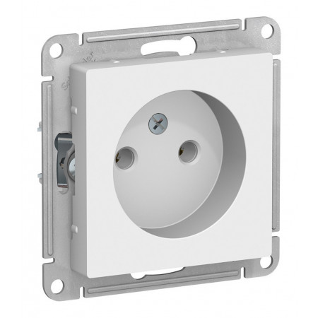 Розетка Schneider Electric ATLASDESIGN, скрытый монтаж, винтовые клеммы, белый