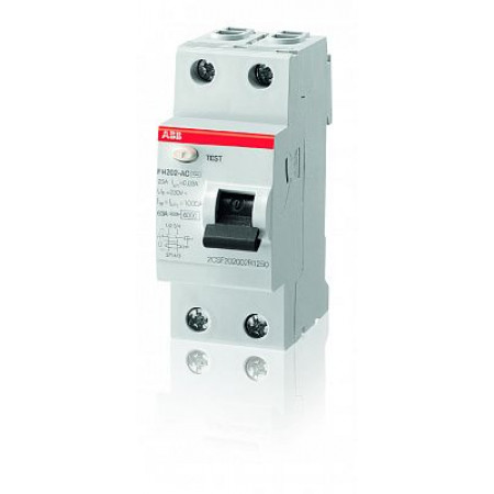 Выключатель дифференциального тока (УЗО) 2п 63А 30мА тип AC FH202 ABB
